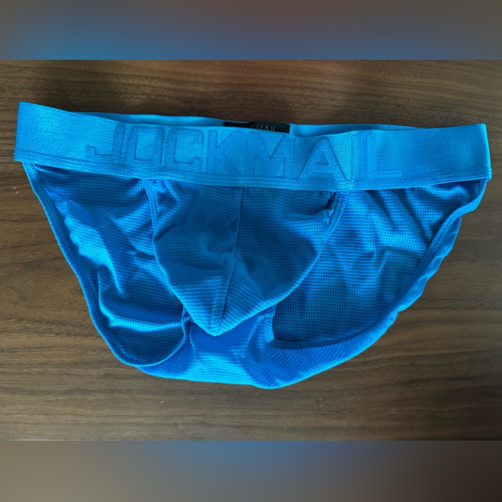 Blue Mesh Briefs
